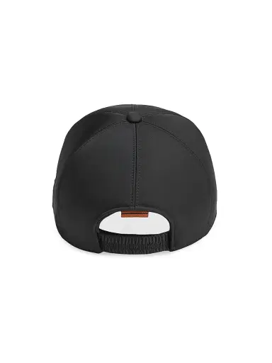 Zegna Men's Technical Fabric Hat - Black - Size Medium | Thumbnail 2