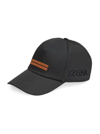 Zegna Men's Technical Fabric Hat - Black - Size Medium | Thumbnail 1