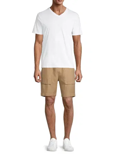 Vince Men's Short-Sleeve V-Neck T-Shirt - Optic White | Thumbnail 2 Vince Men's Short-Sleeve V-Neck T-Shirt - Optic White | Thumbnail 2