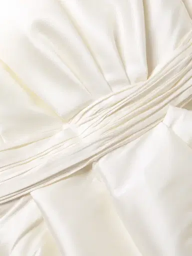 SACHIN & BABI Women's Tara Gathered High-Low Gown - Off White - Size 14 | Thumbnail 6
