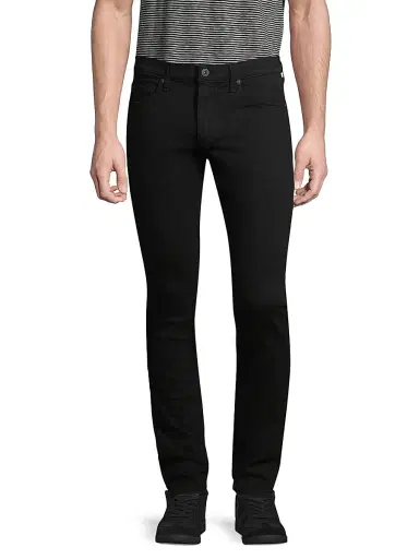 PAIGE Men's Croft Stretch Super Skinny Jeans - Black | Thumbnail 3 PAIGE Men's Croft Stretch Super Skinny Jeans - Black | Thumbnail 3