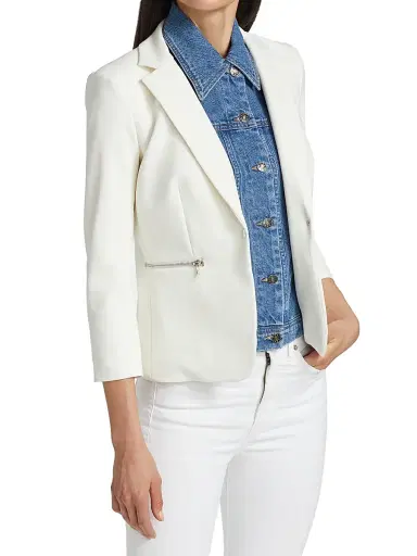 Veronica Beard Women's Slate Denim Dickey | Thumbnail 4 Veronica Beard Women's Slate Denim Dickey | Thumbnail 4