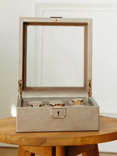 Wolf Palermo 6-Piece Watch Box - Pewter | Thumbnail 8 Wolf Palermo 6-Piece Watch Box - Pewter | Thumbnail 8