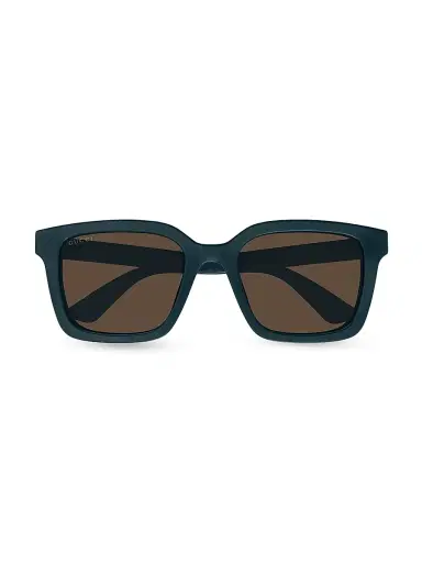 Gucci Men's Minimal 54MM Square Sunglasses - Blue Brown | Thumbnail 2 Gucci Men's Minimal 54MM Square Sunglasses - Blue Brown | Thumbnail 2