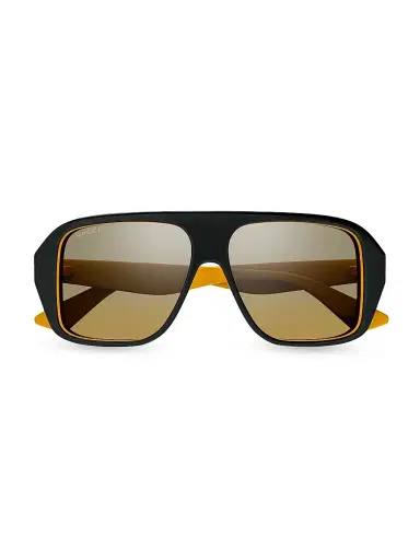 Gucci Men's Aspen 57MM Navigator Sunglasses | Thumbnail 3 Gucci Men's Aspen 57MM Navigator Sunglasses | Thumbnail 3