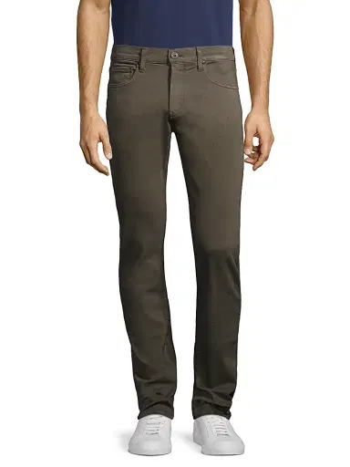 PAIGE Men's Lennox Slim-Fit Tapered Jeans - River Moss - Size 40 | Thumbnail 3