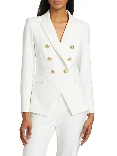 Veronica Beard Women's Miller Dickey Jacket - Off White Gold | Thumbnail 3 Veronica Beard Women's Miller Dickey Jacket - Off White Gold | Thumbnail 3