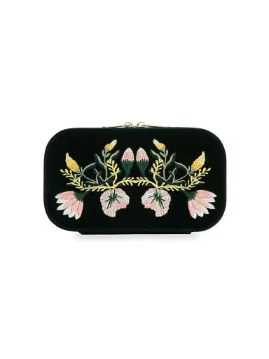 Wolf Zoe Embroidered Travel Zip Case | Thumbnail 3