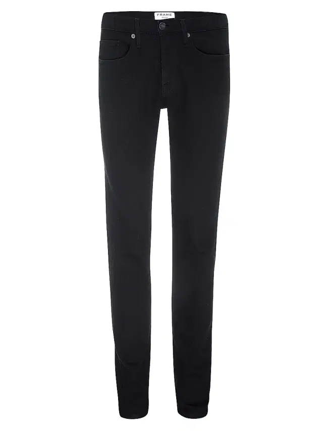 L'Homme Cotton-Blend Slim-Fit Jeans - Noir - Size 40