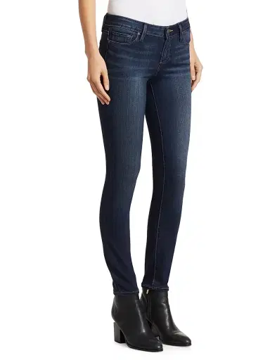 PAIGE Women's Verdugo Transcend Mid-Rise Ankle Skinny Jeans - Nottingham | Thumbnail 4