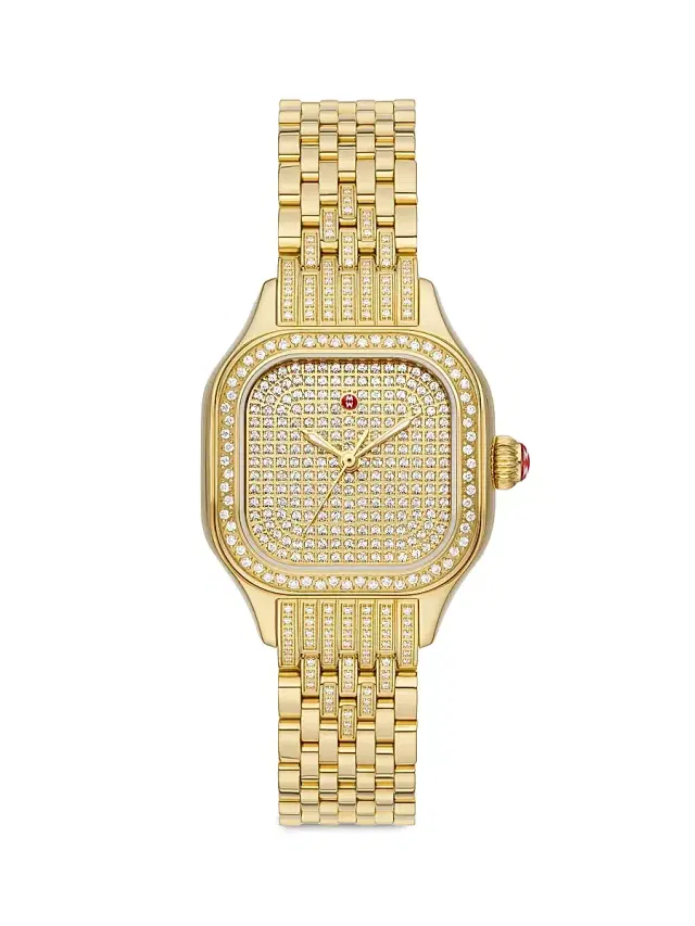 Women's Meggie 18K-Gold-Plated & 2.8 TCW Diamond Bracelet Watch/29MM Women's Meggie 18K-Gold-Plated & 2.8 TCW Diamond Bracelet Watch/29MM