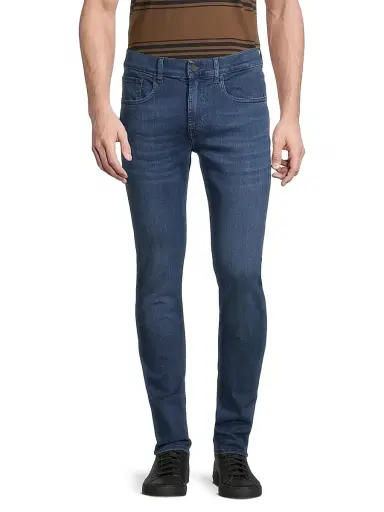 7 For All Mankind Men's Skinny Cotton-Blend Jeans | Thumbnail 3 7 For All Mankind Men's Skinny Cotton-Blend Jeans | Thumbnail 3