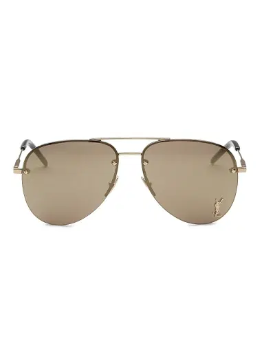 Saint Laurent Men's 60MM Aviator Sunglasses | Thumbnail 2 Saint Laurent Men's 60MM Aviator Sunglasses | Thumbnail 2