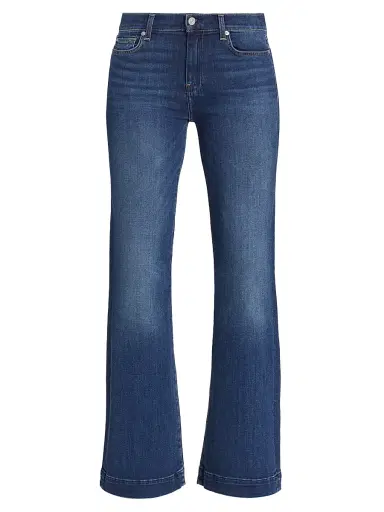7 For All Mankind Women's Dojo Signature Wide-Leg Jeans - Medium Melrose - Size 32 | Thumbnail 1 7 For All Mankind Women's Dojo Signature Wide-Leg Jeans - Medium Melrose - Size 32 | Thumbnail 1