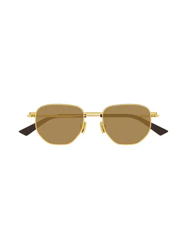 Bottega Veneta Men's Triangle Stud BV1292S 55MM Aviator Sunglasses - Gold Brown | Thumbnail 3 Bottega Veneta Men's Triangle Stud BV1292S 55MM Aviator Sunglasses - Gold Brown | Thumbnail 3