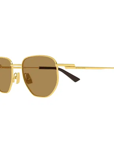 Bottega Veneta Men's Triangle Stud BV1292S 55MM Aviator Sunglasses - Gold Brown | Thumbnail 4 Bottega Veneta Men's Triangle Stud BV1292S 55MM Aviator Sunglasses - Gold Brown | Thumbnail 4