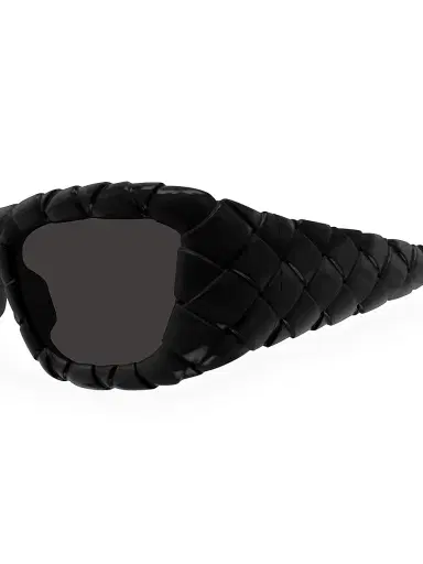 Bottega Veneta Men's 56MM Intrecciato Rectangular Sunglasses | Thumbnail 4