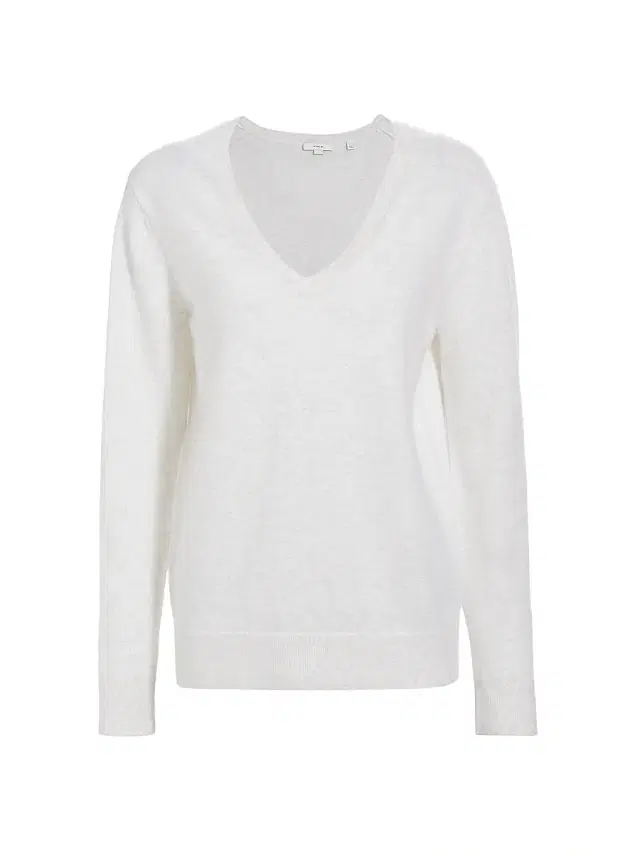 Vince Women's Weekend V-Neck Cashmere Sweater - White