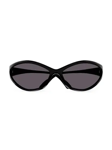Balenciaga Men's Fashion Show 90s Oval 83MM Geometric Sunglasses | Thumbnail 2 Balenciaga Men's Fashion Show 90s Oval 83MM Geometric Sunglasses | Thumbnail 2