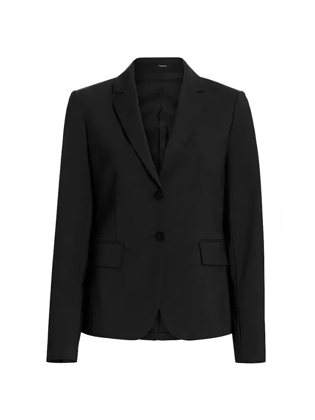 Theory Women's Carissa Wool Blazer - Black