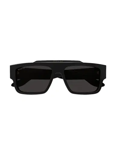 Gucci Men's Faceted Specs Squared Recycled Acetate Sunglasses | Thumbnail 2