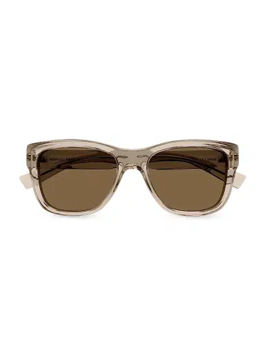 Saint Laurent Men's SL 674 54MM Square Sunglasses - Translucent Beige Brown | Thumbnail 2 Saint Laurent Men's SL 674 54MM Square Sunglasses - Translucent Beige Brown | Thumbnail 2