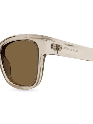 Saint Laurent Men's SL 674 54MM Square Sunglasses - Translucent Beige Brown | Thumbnail 4 Saint Laurent Men's SL 674 54MM Square Sunglasses - Translucent Beige Brown | Thumbnail 4