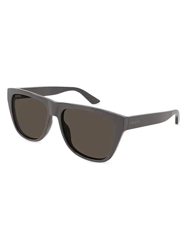Men's Minimal Navigator Injection Sunglasses - Grey
