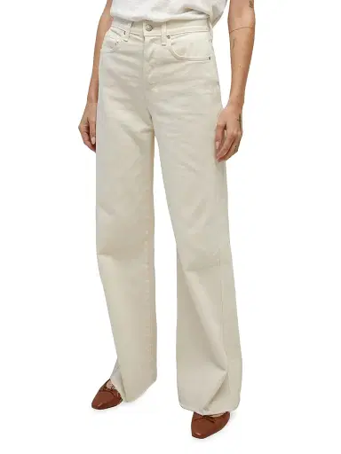 Veronica Beard Women's Taylor High-Rise Wide-Leg Jeans - Ecru - Size 32 | Thumbnail 3 Veronica Beard Women's Taylor High-Rise Wide-Leg Jeans - Ecru - Size 32 | Thumbnail 3