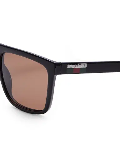 Gucci Men's 59MM Rectangular Injection Sunglasses - Black | Thumbnail 3 Gucci Men's 59MM Rectangular Injection Sunglasses - Black | Thumbnail 3