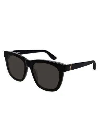 Saint Laurent Men's SL M24/K Monogram 55MM Rectangular Sunglasses - Black | Thumbnail 1