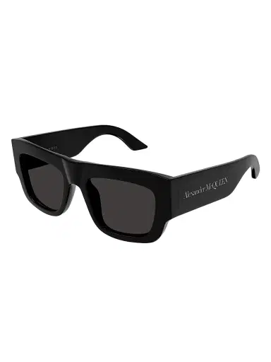 Alexander McQueen Men's Bold 53MM Square Sunglasses - Black Dark Grey | Thumbnail 3 Alexander McQueen Men's Bold 53MM Square Sunglasses - Black Dark Grey | Thumbnail 3