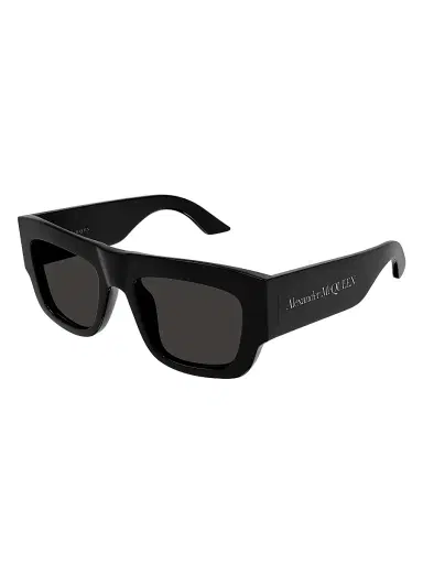 Alexander McQueen Men's Bold 53MM Square Sunglasses - Black Dark Grey | Thumbnail 1 Alexander McQueen Men's Bold 53MM Square Sunglasses - Black Dark Grey | Thumbnail 1