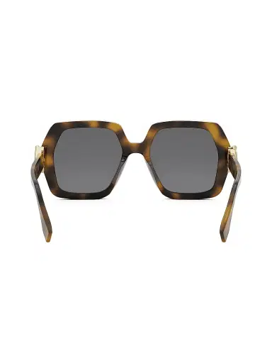 Fendi Women's FF Diamond 53MM Square Sunglasses - Dark Grey Havana | Thumbnail 5