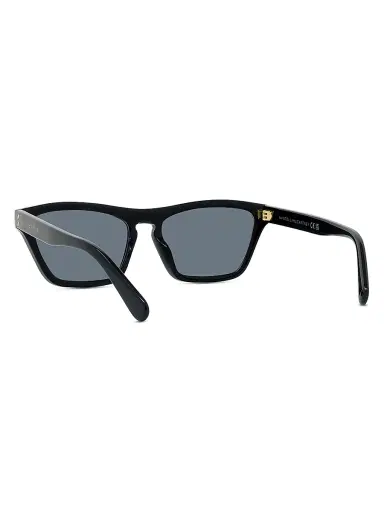 Stella McCartney Women's Beveled Rectangular Sunglasses - Shiny Black | Thumbnail 5 Stella McCartney Women's Beveled Rectangular Sunglasses - Shiny Black | Thumbnail 5