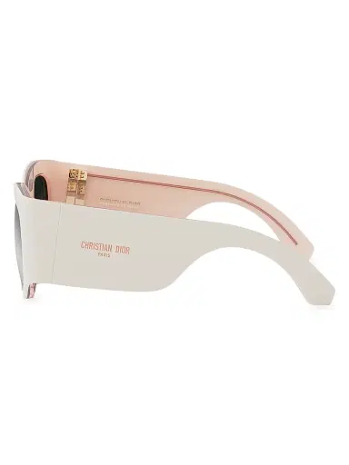 DIOR Women's DiorNuit S1I 54MM Square Sunglasses - Ivory Grey Mirror | Thumbnail 3