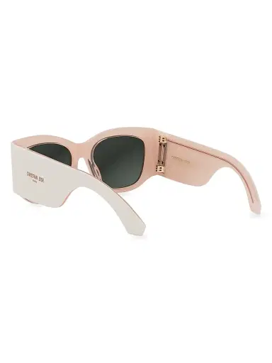 DIOR Women's DiorNuit S1I 54MM Square Sunglasses - Ivory Grey Mirror | Thumbnail 4