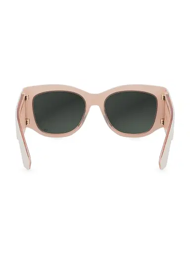 DIOR Women's DiorNuit S1I 54MM Square Sunglasses - Ivory Grey Mirror | Thumbnail 5