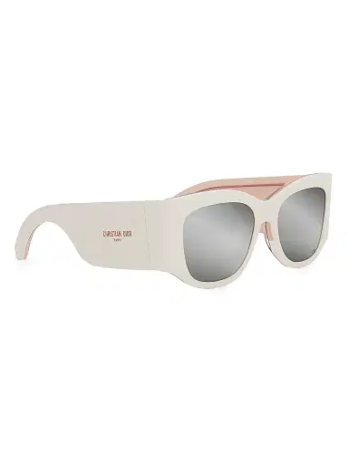 DIOR Women's DiorNuit S1I 54MM Square Sunglasses - Ivory Grey Mirror | Thumbnail 8