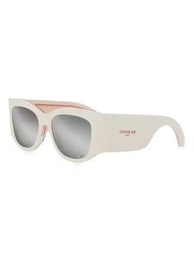 DIOR Women's DiorNuit S1I 54MM Square Sunglasses - Ivory Grey Mirror | Thumbnail 1