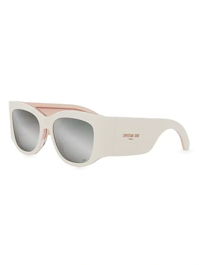 Women's DiorNuit S1I 54MM Square Sunglasses - Ivory Grey Mirror Women's DiorNuit S1I 54MM Square Sunglasses - Ivory Grey Mirror