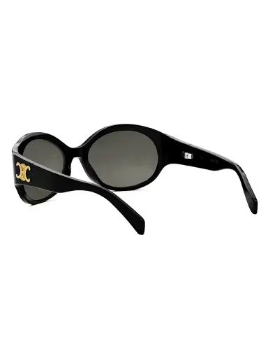Celine Women's Triomphe 62MM Oval Sunglasses - Black | Thumbnail 5 Celine Women's Triomphe 62MM Oval Sunglasses - Black | Thumbnail 5