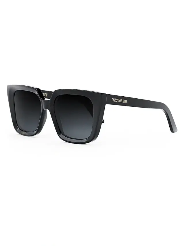 Dior Women's Midnight S1I 53MM Geometric Sunglasses - Black
