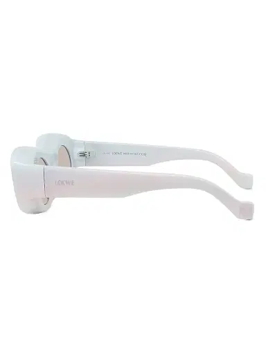 Loewe Women's x Paula's Ibiza 49MM Oval Sunglasses - White Sparkle Grey Mirror | Thumbnail 3 Loewe Women's x Paula's Ibiza 49MM Oval Sunglasses - White Sparkle Grey Mirror | Thumbnail 3