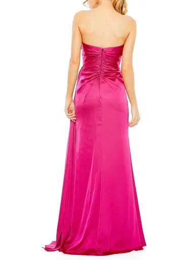Mac Duggal Women's Satin Embellished Sweetheart Gown - Magenta - Size 14 | Thumbnail 3