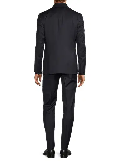 CORNELIANI Men's Wool Crystal Lapel Tuxedo - Navy - Size 48 | Thumbnail 5