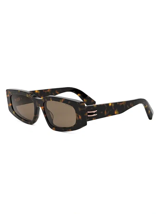BVLGARI Women's B. ZERO1 54MM Rectangular Sunglasses - Dark Havana Brown