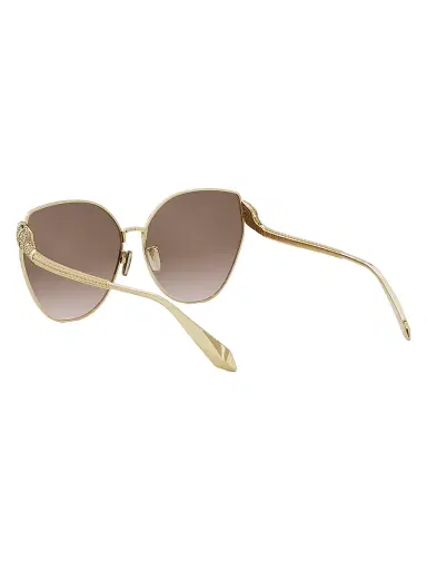 BVLGARI Women's Serpenti 63MM Butterfly Sunglasses - Gold Light Brown Gradient | Thumbnail 4 BVLGARI Women's Serpenti 63MM Butterfly Sunglasses - Gold Light Brown Gradient | Thumbnail 4