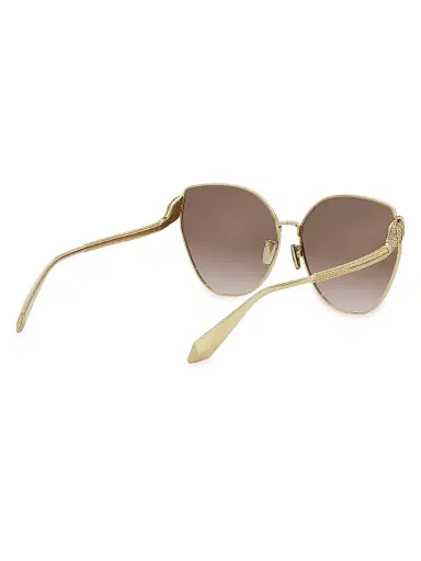 BVLGARI Women's Serpenti 63MM Butterfly Sunglasses - Gold Light Brown Gradient | Thumbnail 6 BVLGARI Women's Serpenti 63MM Butterfly Sunglasses - Gold Light Brown Gradient | Thumbnail 6