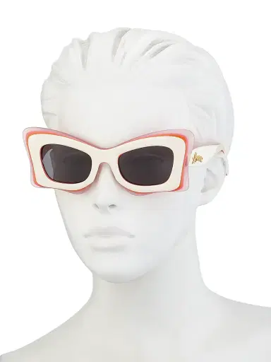 Loewe x Paula's Ibiza 50MM Butterfly Sunglasses - Pink Multi Dark Grey | Thumbnail 3